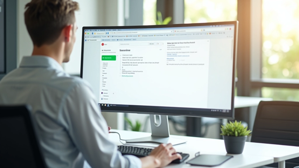 Email interface showing inbox with multiple messages, professional digital workspace with clean design